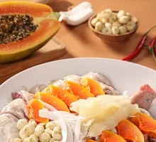 Papaya Bird's Nest Coconut Chicken Pot