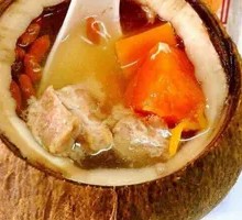 Coconut Five-Fingered Velvet Leaf Stewed Pork Ribs Soup