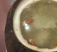 Coconut and Poria Cocos Soup with Pork