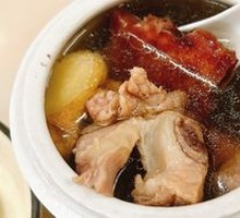 Poria, Lotus Seed, Mung Bean and Pork Rib Soup