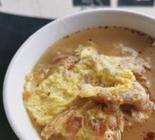 Chicken and Egg with Black Garlic Oil and Oishii Ramen