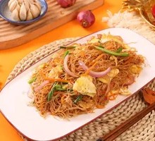 Egg Fried Silver Thread Rice Noodles