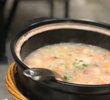 Dried Scallop Sea Cucumber and Shrimp Congee