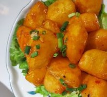 Crispy Potato with Rice Noodles