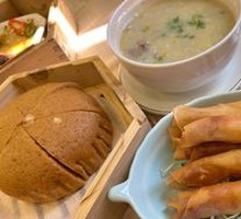 Egg and Beef Rice Porridge