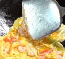 Egg and Shrimp Crab Stick Rice