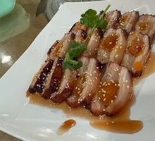 Honey Glazed Salted Egg Yolk Barbecue Pork