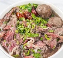 Beef Meatball Rice Noodle Soup