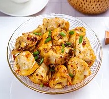 Peanut Sauce Noodle Dumplings