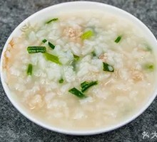 Dried Squid and Pork Rice Porridge