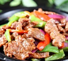 Grilled Beef on Iron Plate