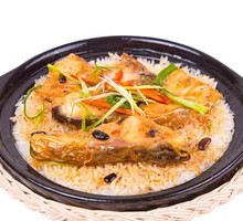 Steamed Fish Belly Rice with Fermented Black Beans