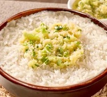 Ginger Rice in Small Bowls
