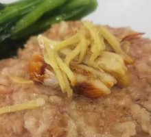 Salted Fish Steamed Meatball Rice