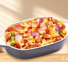 New Orleans Chicken Cheese Fried Rice