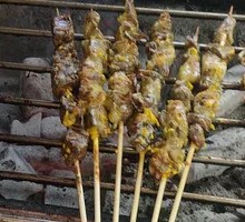 Green Pepper Lamb Skewers