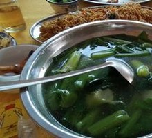 Bok Choy Chicken Offal Soup