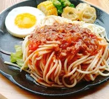 Iron Plate Meat Sauce Noodles