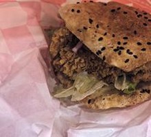 Spicy Chicken Leg Chinese Burger