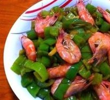 青椒虾