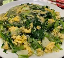 Stir-Fried Eggs with Greens