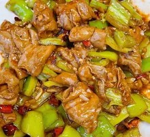 Spicy Pepper and Pig Intestines