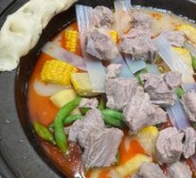 Pork Rib Dumpling Stew with Pancake