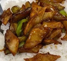 孜然里脊盖饭