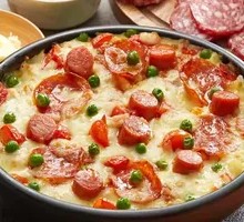 西班牙风情香肠焗饭