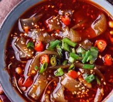 Spicy Wide Rice Noodles