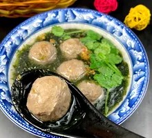 牛筋丸紫菜汤