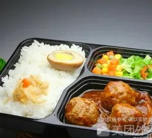 Braised Pork Meatballs Bento
