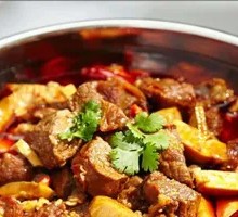 Tendon and Brain Hot Pot