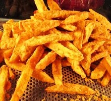 Glazed Sweet Potato with Plum Powder