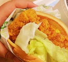 Lemon Egg Salad Crispy Chicken Burger