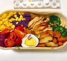 香柠烤鸡腿健康餐