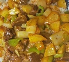 Beef and Potato Rice Bowl