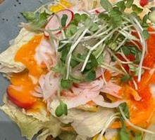 温泉蛋蟹柳沙拉