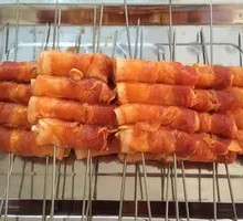 Pork Belly Rolls with Enoki Mushrooms