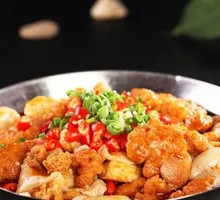 Spicy Fish Roe and Swim Bladder Stir-fry