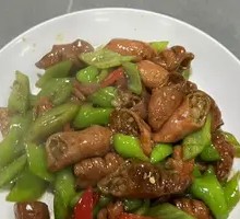 Spicy Pepper and Pig Intestines