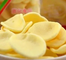 Fried Golden Potato Slices