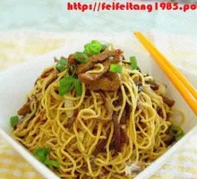 Egg and Beef Brisket Fried Noodles