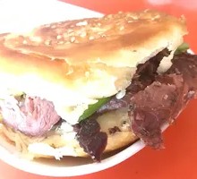 Beef-filled flatbread