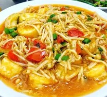 金针菇烧日本豆腐