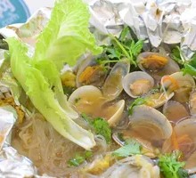 Aluminum-wrapped Scallops Rice Noodles