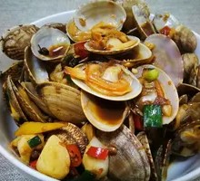 Paper-Wrapped Scallops with Sweet Potato Noodles