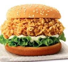 劲脆原味鸡腿堡