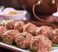 Hand-Beaten Lamb Meatballs