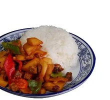 Beef and Potato Rice Bowl